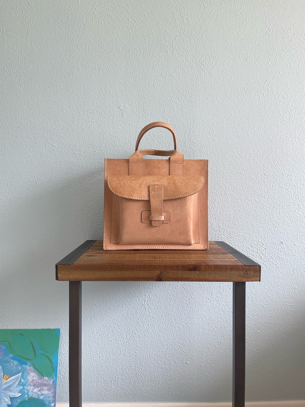 Agnes Baddoo Market Sac 1 in Natural Veggie Tan
